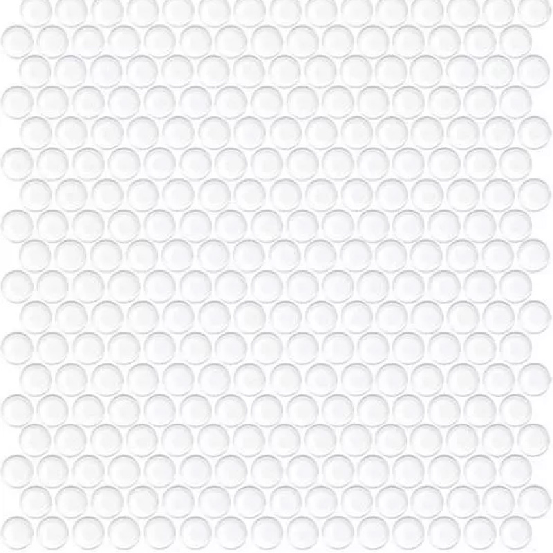 Penny Rounds Tiles White Gloss - Online Flooring Store