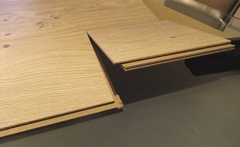 With click lock, the boards click or lock together, which means you do not need to use nails, glue, or staples, unlike other flooring options.