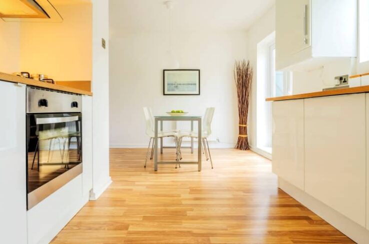 Hybrid flooring is made of four layers which are engineered to provide a long list of benefits and typically range between 5.5mm - 8mm in thickness.